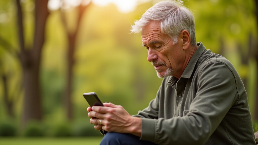 Person using smartphone to research hiking trails and groups on outdoor apps